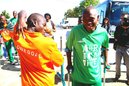 Partido de fútbol con jugadores de Sierra Leona